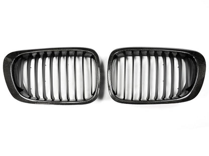 BMW Carbon Fiber Front Grilles - E46 3 Series M3 - JL Motoring