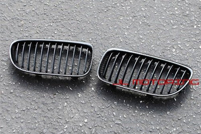 BMW Carbon Fiber Front Grilles - E82 E88 1 Series Coupe Convertible - JL Motoring
