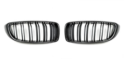 BMW Carbon Fiber Front Grilles - F32 F33 F36 4 Series - JL Motoring