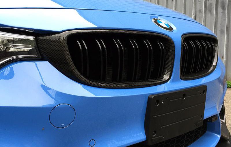 BMW Carbon Fiber Front Grilles - F32 F33 F36 4 Series - JL Motoring