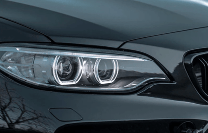 BMW Carbon Fiber Headlight Covers - F87 M2 F22 2 Series - JL Motoring