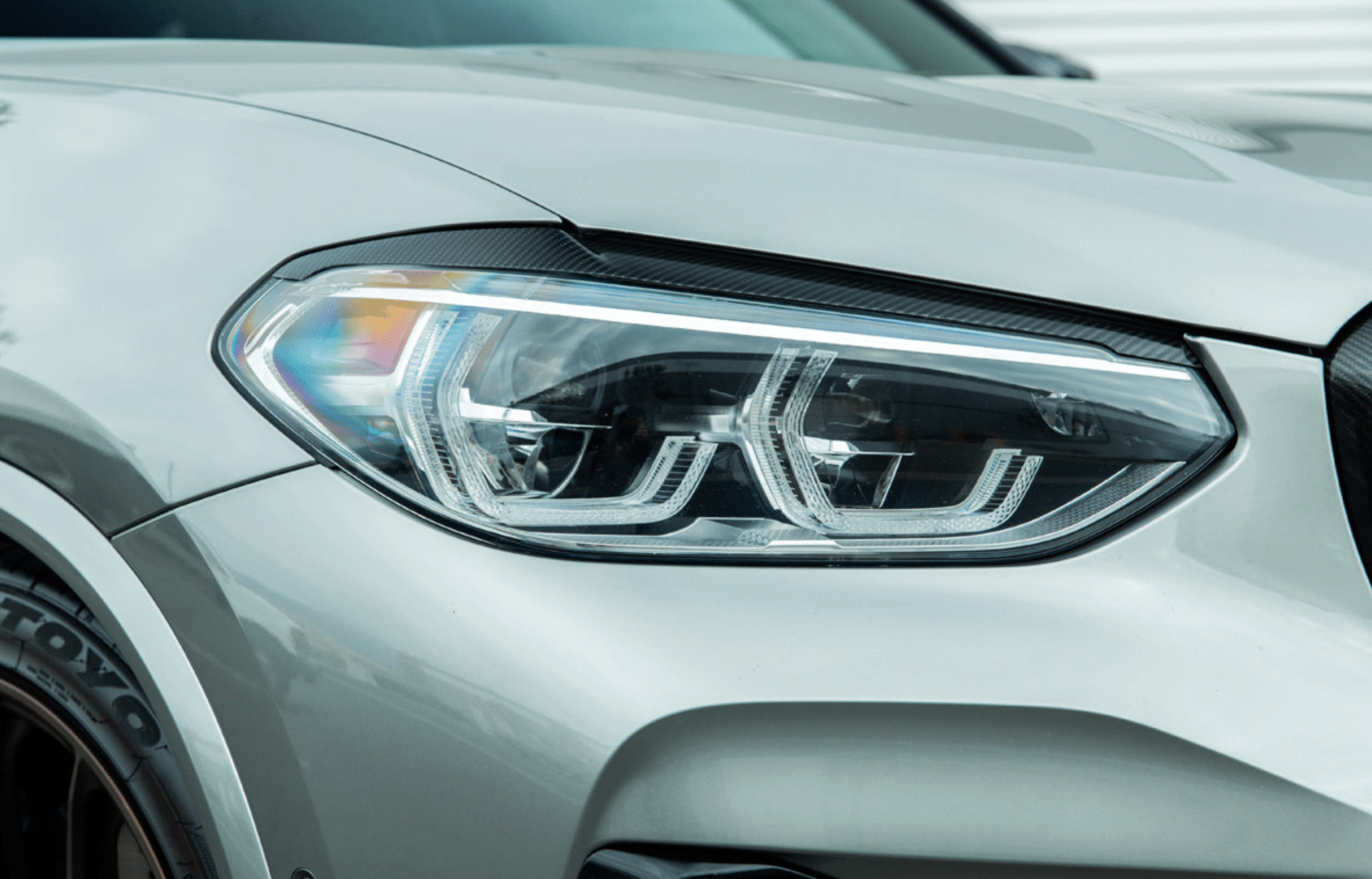 BMW Carbon Fiber Headlight Covers - F97 X3M F98 X4M - JL Motoring