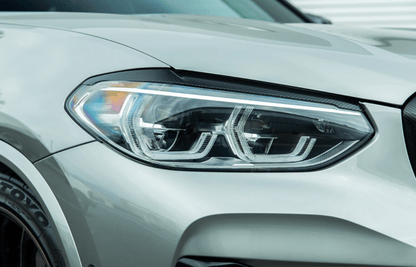 BMW Carbon Fiber Headlight Covers - F97 X3M F98 X4M - JL Motoring