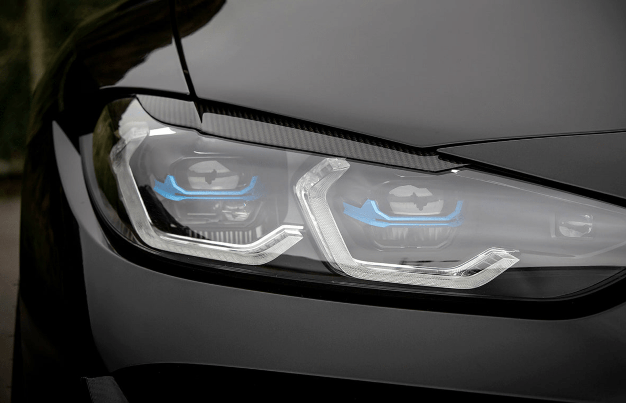 BMW Carbon Fiber Headlight Covers - G80 G81 M3 G82 G83 M4 - JL Motoring