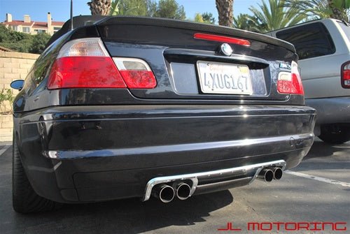 BMW E46 3 Series Convertible Carbon Fiber Trunk Spoiler - JL Motoring