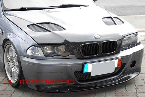 BMW E46 GTR Style Carbon Fiber Hood - JL Motoring