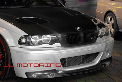 BMW E46 GTR Style Carbon Fiber Hood - JL Motoring