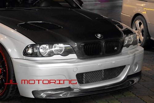 BMW E46 GTR Style Carbon Fiber Hood - JL Motoring