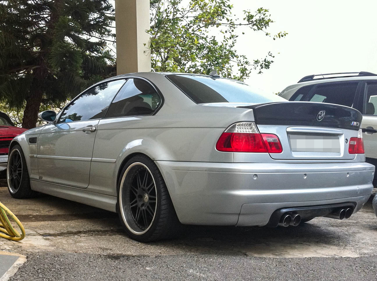 BMW E46 M3 3 Series Coupe CSL Style Add On Carbon Fiber Trunk Spoiler - JL Motoring