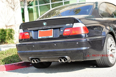 BMW E46 M3 CSL Style Carbon Fiber Rear Diffuser - JL Motoring