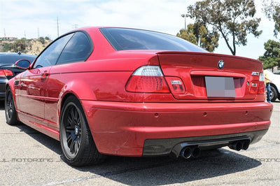 BMW E46 M3 CSL Style Carbon Fiber Rear Diffuser - JL Motoring