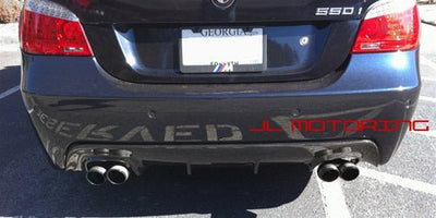 BMW E60 5 Series M Sport Carbon Fiber Rear Diffuser Quad - JL Motoring