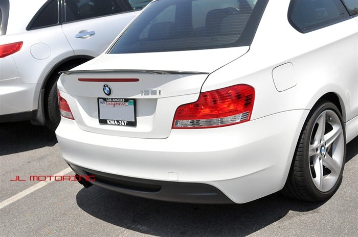 BMW E82 1 Series Performance Style Carbon Fiber Trunk Spoiler - JL Motoring