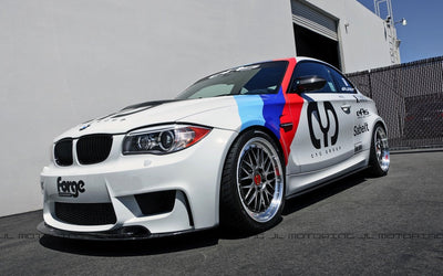 BMW E82 1M Carbon Fiber Side Skirts installed - JL Motoring