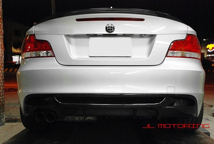 BMW E82 E88 M Sport Performance Carbon Fiber Rear Diffuser - JL