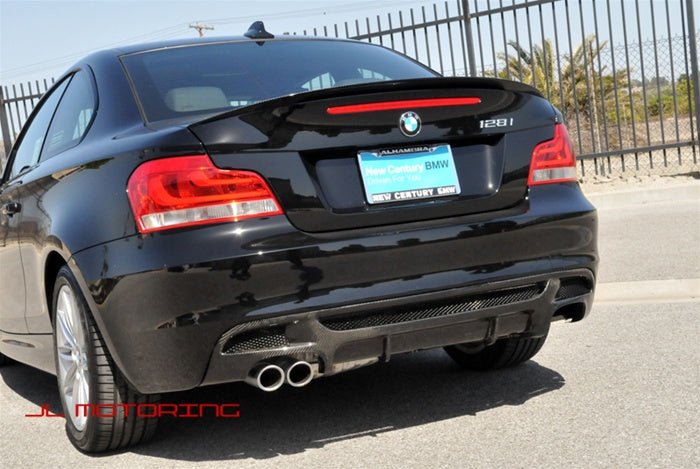 BMW E82 E88 M Sport Performance Carbon Fiber Rear Diffuser - JL Motoring