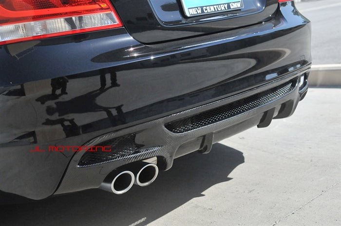 BMW E82 E88 M Sport Performance Carbon Fiber Rear Diffuser - JL Motoring
