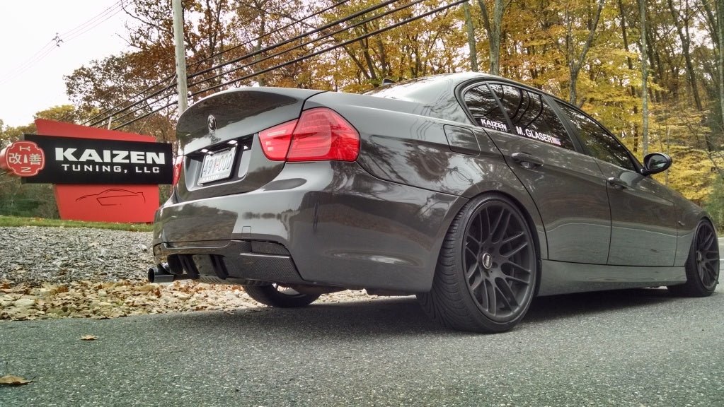 BMW E90 3 Series M Tech Performance Style Carbon Fiber Rear Diffuser - JL Motoring