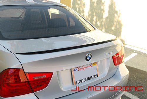 BMW E90 3 Series M3 Style Carbon Fiber Trunk Spoiler - JL Motoring
