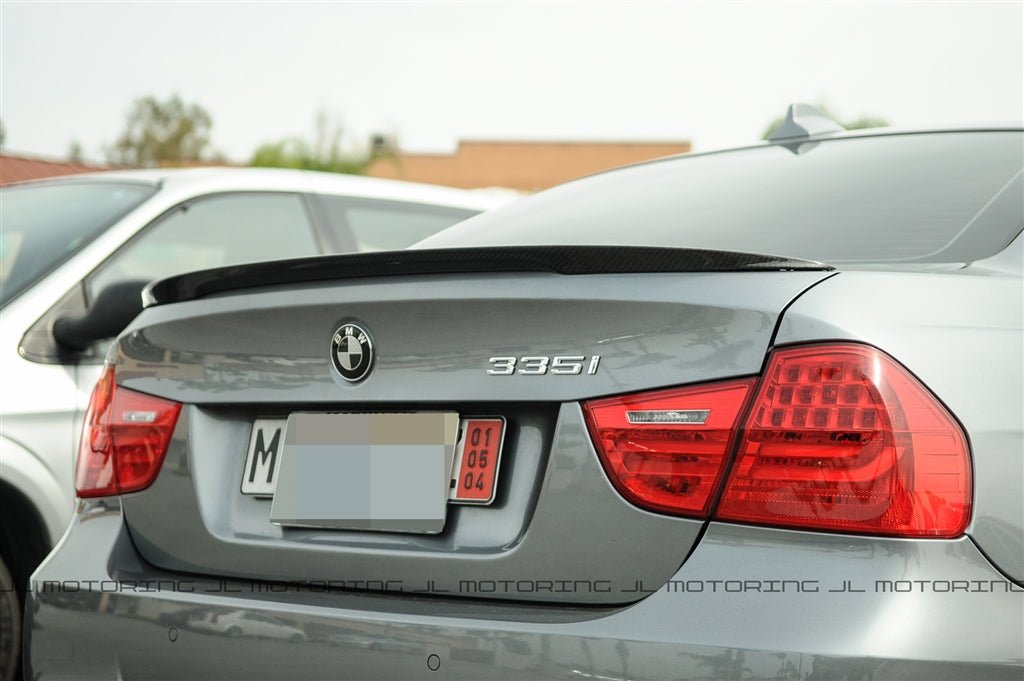 BMW E90 3 Series Performance Style Carbon Fiber Trunk Spoiler - JL