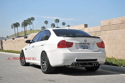 BMW E90 3 Series Performance Style Carbon Fiber Trunk Spoiler - JL Motoring