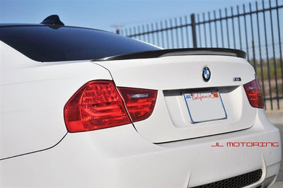 BMW E90 3 Series Performance Style Carbon Fiber Trunk Spoiler - JL Motoring