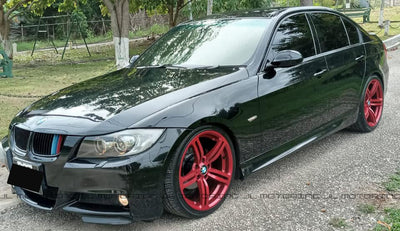 BMW E90 E91 3 Series 328 335 M Sport Carbon Fiber Front Splitters - JL Motoring