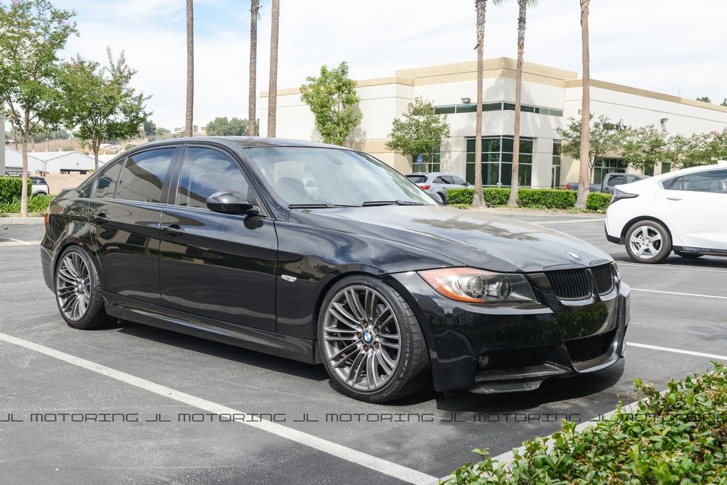 BMW E90 E91 3 Series 328 335 M Sport Carbon Fiber Front Splitters - JL Motoring