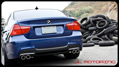 BMW E90 E91 3 Series 328 335 M Sport Carbon Fiber Rear Diffuser - JL Motoring