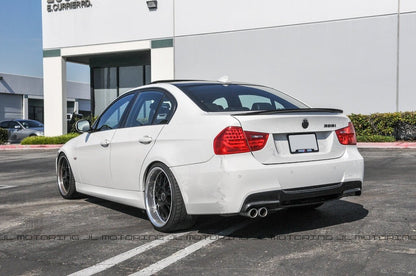 BMW E90 E91 3 Series 328 335 M Sport Carbon Fiber Rear Diffuser - JL Motoring