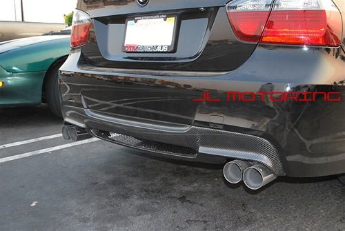 BMW E90 E91 3 Series 328 335 M Sport Carbon Fiber Rear Diffuser - JL Motoring