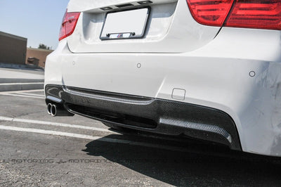 BMW E90 E91 3 Series 328 335 M Sport Carbon Fiber Rear Diffuser - JL Motoring