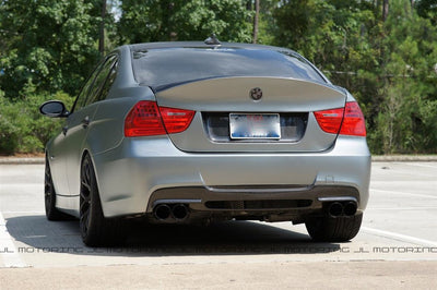BMW E90 E91 3 Series 328 335 M Sport Carbon Fiber Rear Diffuser - JL Motoring