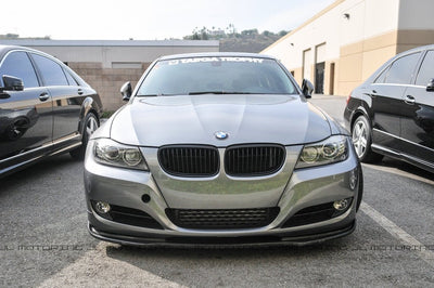 BMW E90 E91 3 Series Carbon Fiber Front Spoiler - JL Motoring