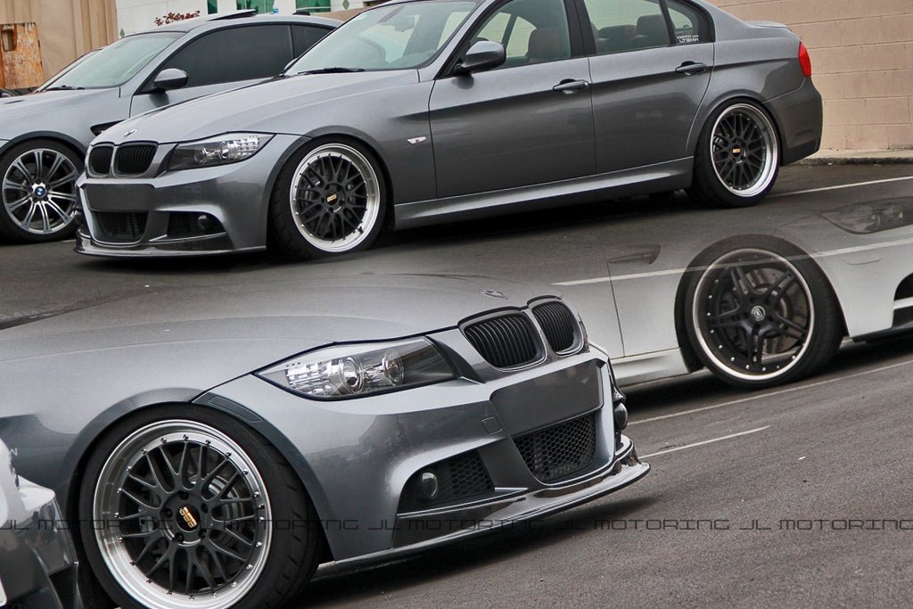 BMW E90 E91 3 Series LCI M Sport Carbon Fiber Front Lip - JL Motoring