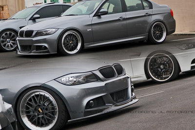 BMW E90 E91 3 Series LCI M Sport Carbon Fiber Front Lip - JL Motoring