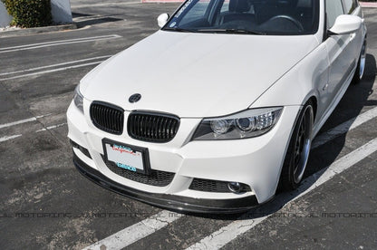 BMW E90 E91 3 Series LCI M Sport Carbon Fiber Front Lip - JL Motoring