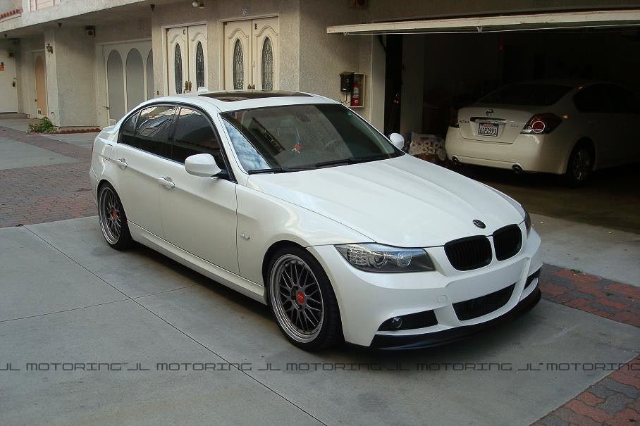 BMW E90 E91 3 Series LCI M Sport Carbon Fiber Front Lip - JL Motoring