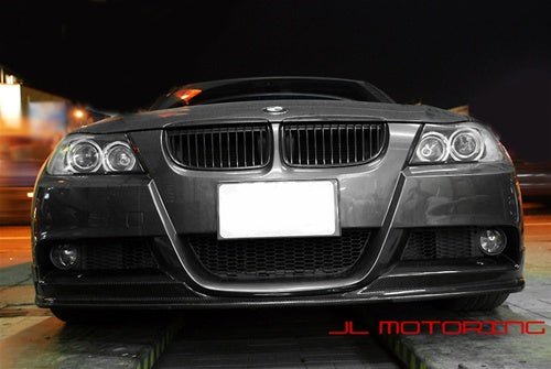 BMW E90 E91 3 Series M Sport 3D Style Carbon Fiber Front Lip - JL Motoring