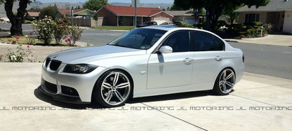 BMW E90 E91 3 Series M3 Style Bumper Carbon Fiber Front Lip - JL Motoring