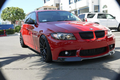 BMW E90 E91 3 Series M3 Style Bumper Carbon Fiber Front Lip - JL Motoring