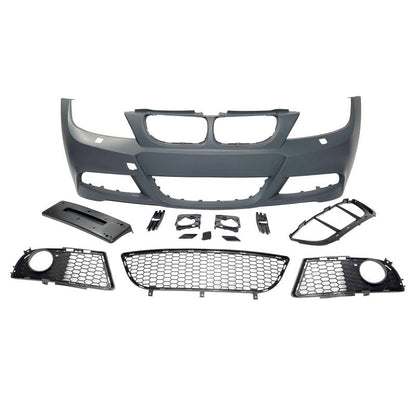 BMW E90 E91 Facelift 3 Series M Sport Style Front Bumper - JL Motoring