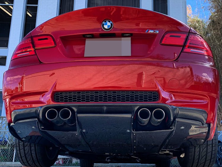 BMW E90 E92 E93 M3 Carbon Fiber Rear Diffuser Undertray - JL Motoring