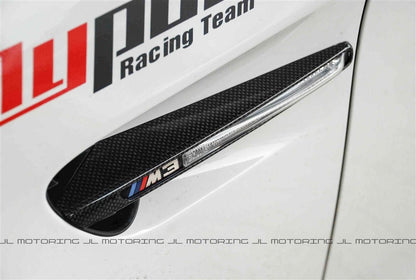 BMW E90 E92 E93 M3 Carbon Fiber Side Grilles - JL Motoring