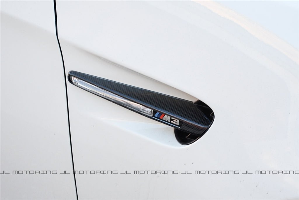  E92 M3 カーボン サイド グリル 交換式 リアルカーボン BMW E90 E92 E93 M3 Carbon Fiber Side Grilles - JL Motoring