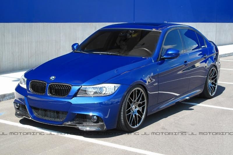 BMW E90 LCI 3 Series M Sport Carbon Fiber Front Splitters - JL