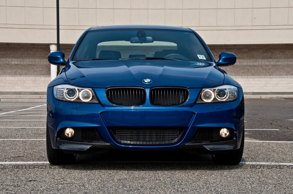 BMW E90 LCI 3 Series M Sport Carbon Fiber Front Splitters - JL Motoring