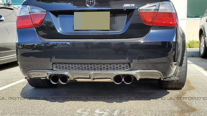 BMW E90 M3 Carbon Fiber Rear Bumper Skirts - JL Motoring