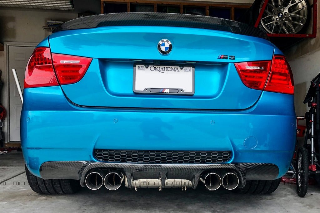 BMW E90 M3 GTS Sedan Carbon Fiber Rear Diffuser - JL Motoring