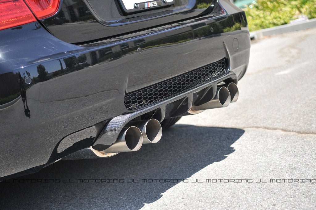 BMW E90 M3 Sedan Type II Carbon Fiber Rear Diffuser - JL Motoring
